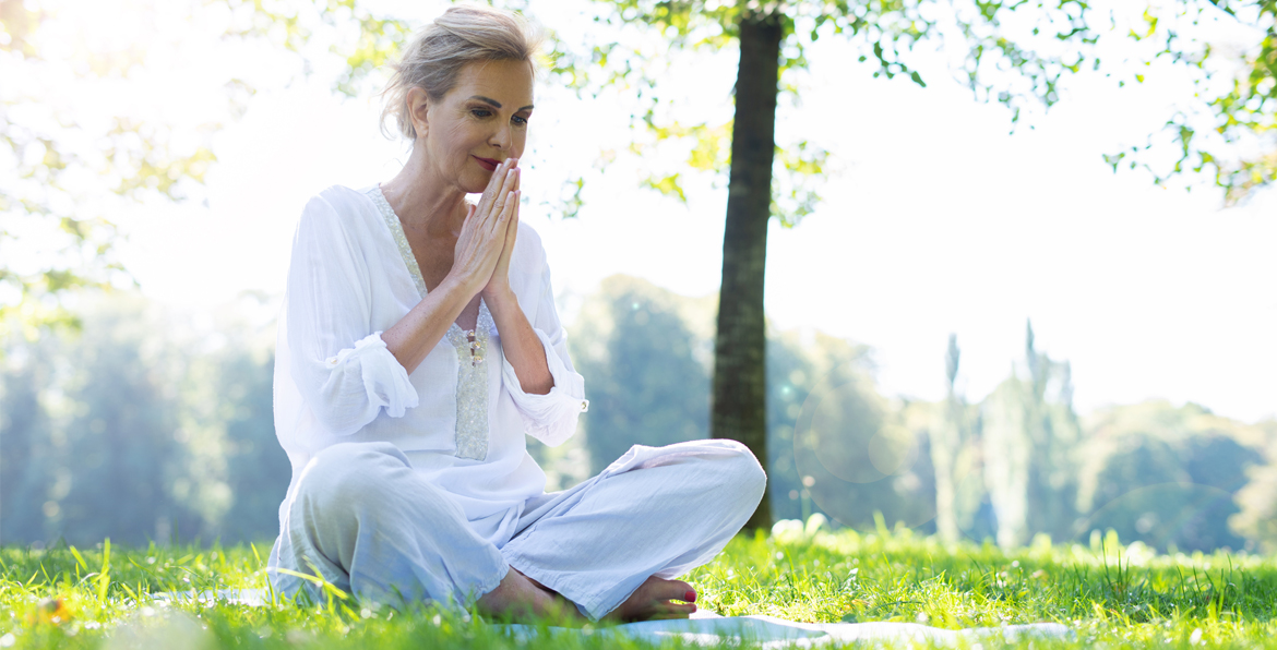 Caregiver Doing Meditation