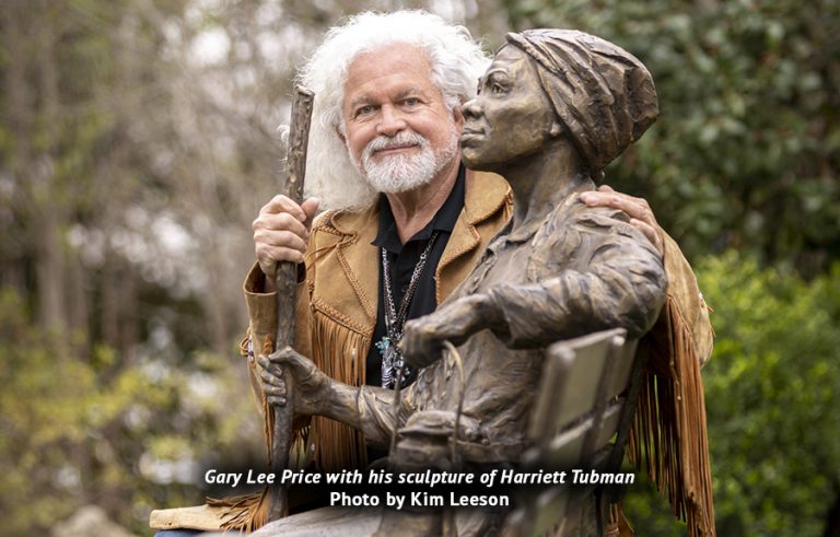 Gary Lee Price and his Harriett Tubman Bronze Sculpture